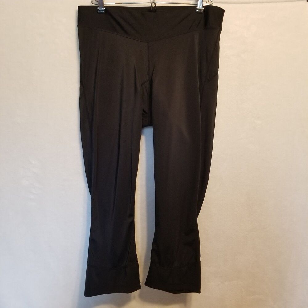 Canari XL Pants Cycling Capri Black Padded Bike 3/4 Length Chamois Athletic
